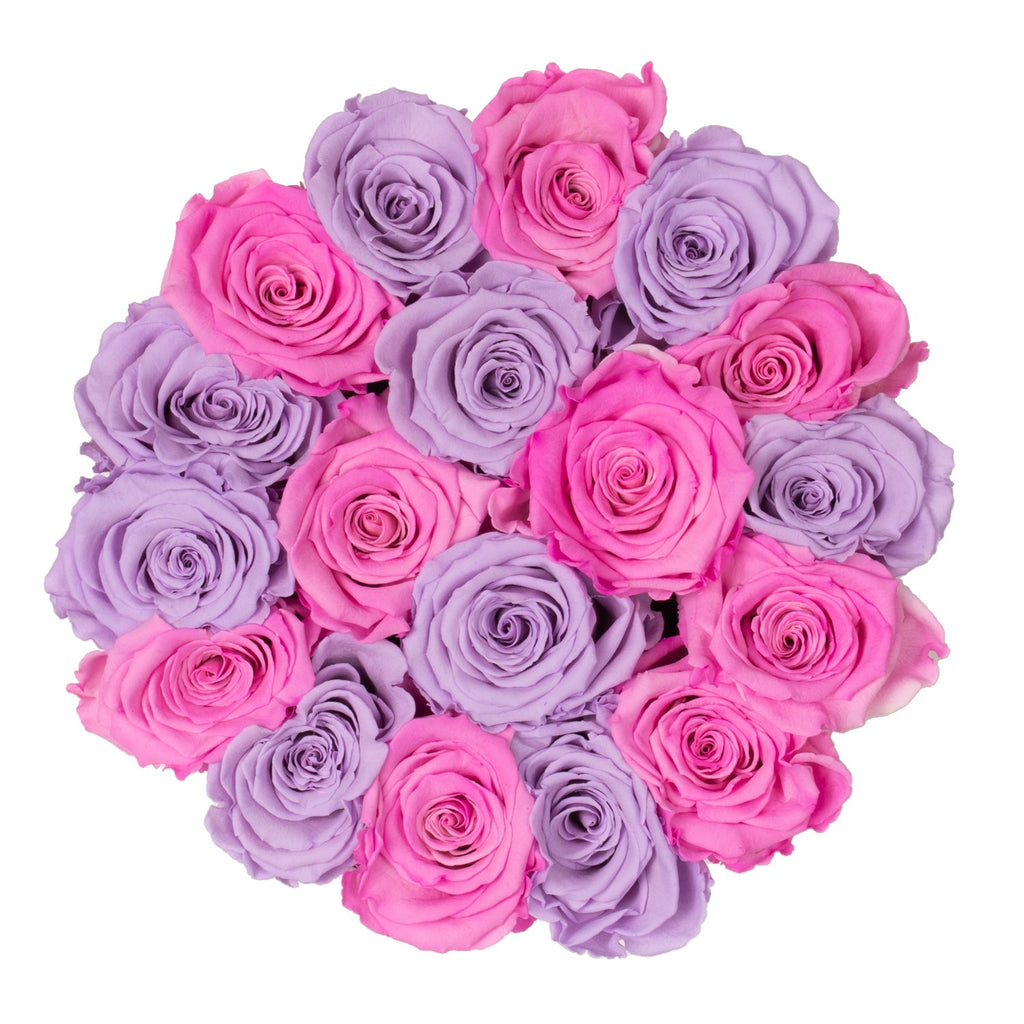 Rosa & lila rosor | Classic box Tusen rosor